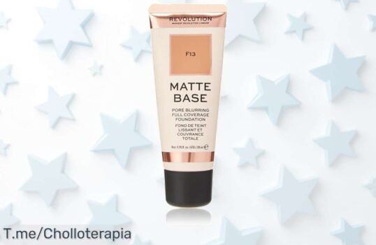 Descubre el super chollo de la Base Mate Revolution Beauty: cobertura total y acabado mate que arrasa ¡No te quedes sin tu producto único, aprovecha antes que se agote!