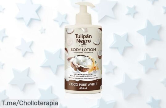 Descubre el super chollo de la hidratación con Loción Corporal Tulipán Negro Coco Pure White, ¡tu piel te lo agradecerá! No pierdas esta oportunidad y mímate ya