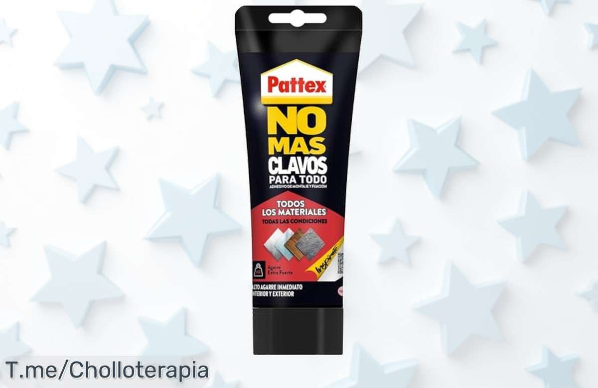 Descubre el super chollo del adhesivo Pattex No Más Clavos HighTack: pega en cualquier lugar, ahorra tiempo y haz reparaciones fáciles. ¡Aprovecha este ofertón limitado ya!