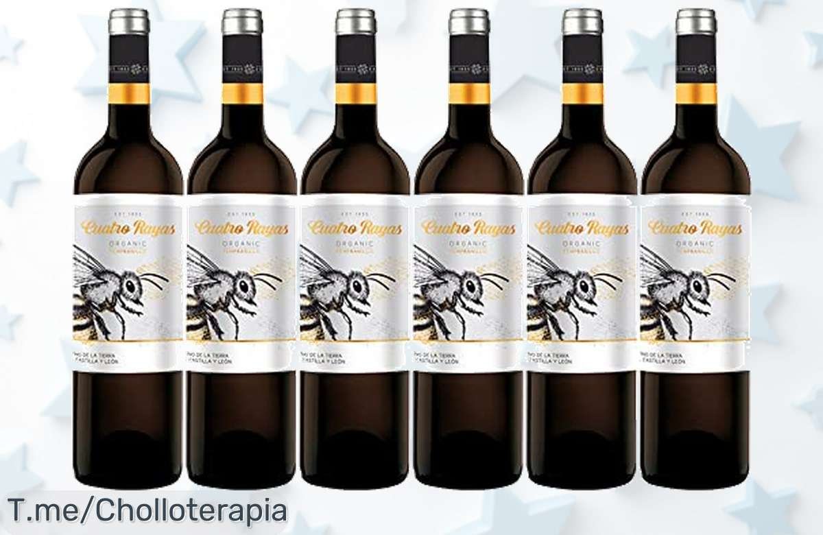 Descubre el super chollo del vino: 6 Botellas de Bodega Cuatro Rayas Tempranillo Orgánico, un festín para tus sentidos. ¡Aprovecha este ofertón limitado ya!