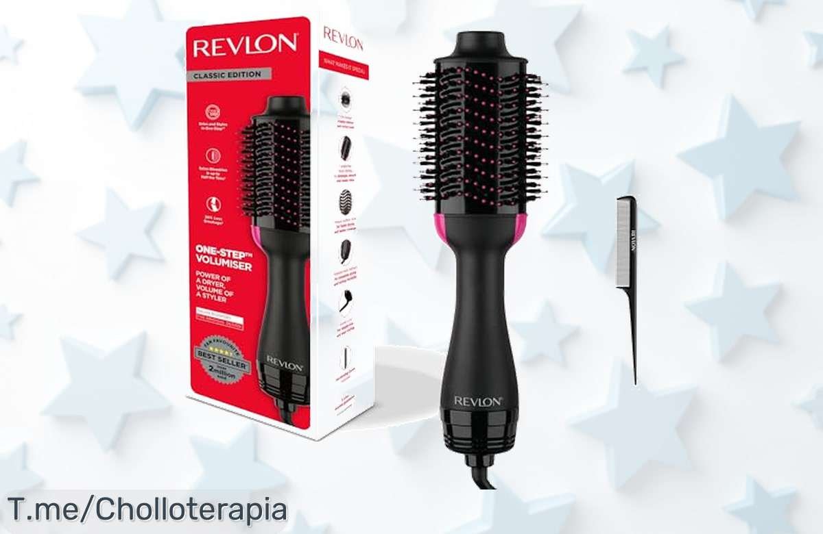 Descubre el super chollo que cambiará tu cabello: Revlon Salon OneStep, seca y da volumen al instante. No pierdas esta oferta única, ¡compra ahora antes de que se acabe!
