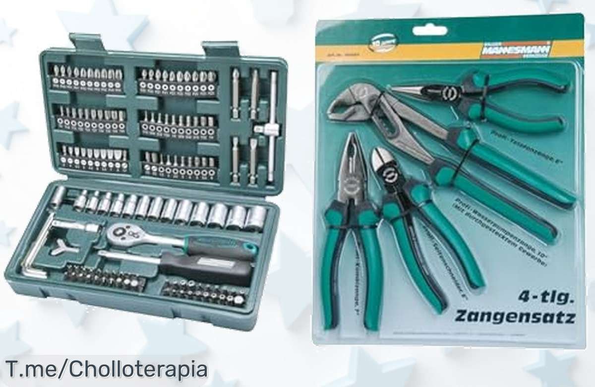 Descubre el súper kit de herramientas Manesmann: 130 piezas que transformarán tus proyectos, precio loco y oferta limitada. ¡Consigue el tuyo antes que volen!