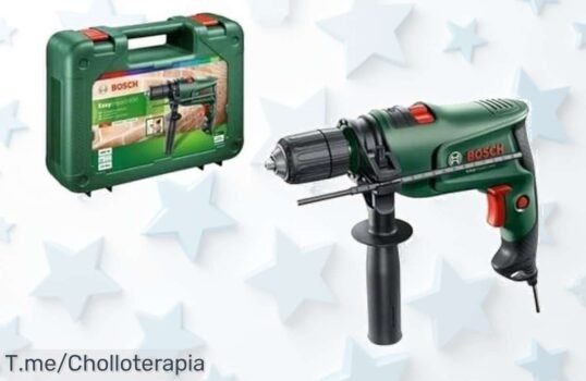 Descubre el taladro percutor Bosch EasyImpact 600 a un precio loco: sujeción rápida y velocidad ajustable que harán tus proyectos pan comido ¡Oferta limitada, actúa ya!