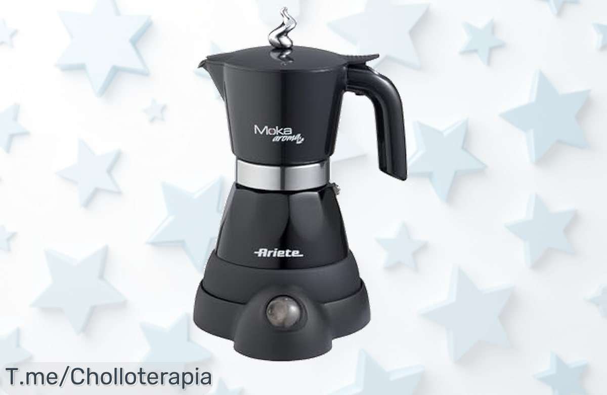 Descubre la Cafetera Eléctrica Moka Aroma: Café Espresso en 4 Tazas, Potente y Sin Cables. ¡Aprovecha Este Ofertón Único Antes de Que Se Agote!