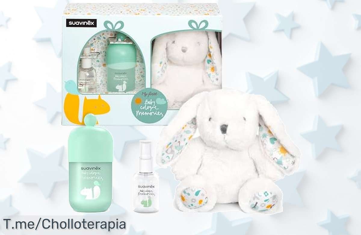 Descubre la Canastilla Suavinex: colonia encantadora, peluche adorable y frescura todo el día. Aprovecha este super chollo limitado y sonríe con tu bebé ahora mismo.