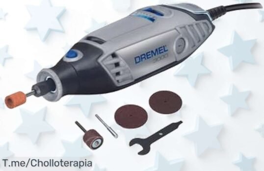 Descubre la Dremel 3000, la multiherramienta silenciosa que transforma tu creatividad con accesorios incluidos Aprovecha este ofertón limitado y crea ahora mismo ¡No te lo pierdas!