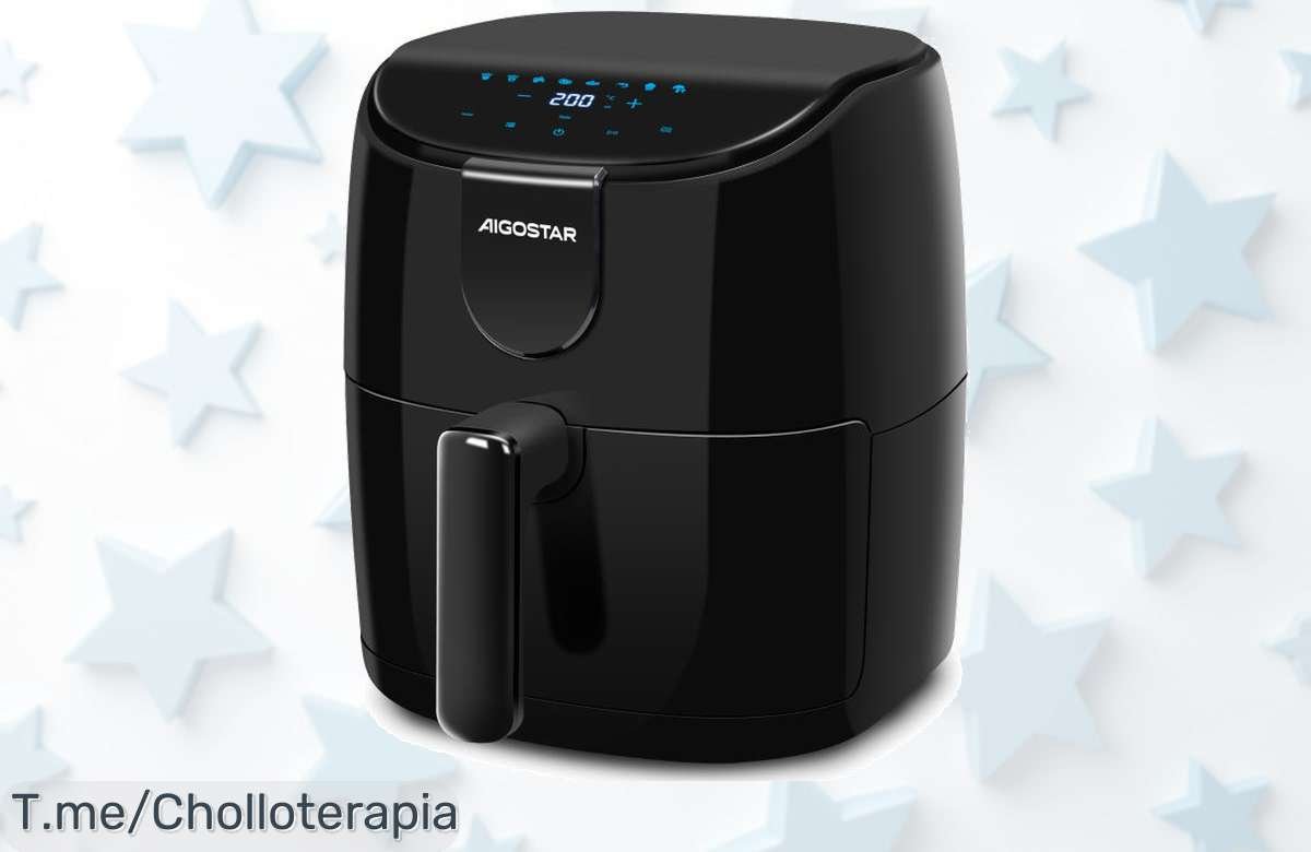 Descubre la Freidora de Aire AIGOSTAR, cocina crujiente y deliciosa sin culpa. Consigue este ofertón único antes que se acabe. ¡Compra ya tu aliada perfecta!