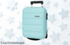 Descubre la Maleta de Cabina Azul que Todos Quieren: Rígida, Segura y Perfecta para Viajar ¡Aprovecha este Super Chollo y Compra Ahora Antes que Se Agote!
