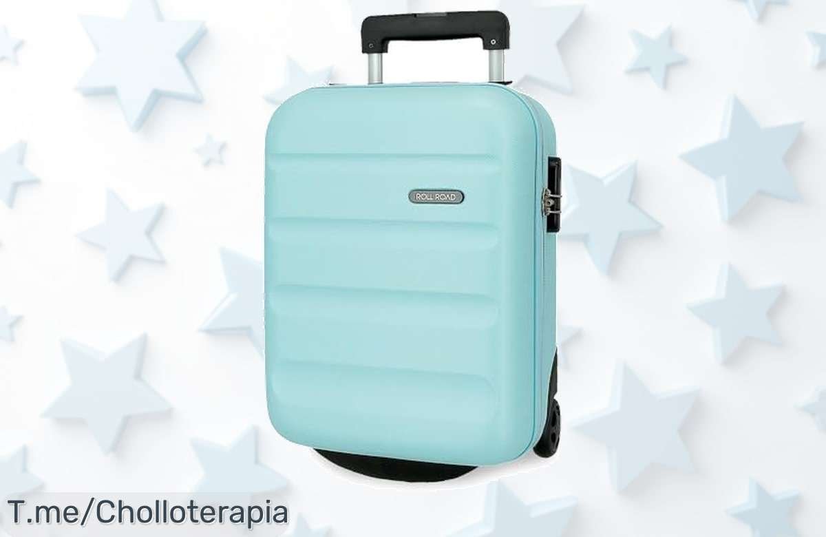 Descubre la Maleta de Cabina Azul que Todos Quieren: Rígida, Segura y Perfecta para Viajar. ¡Aprovecha este Super Chollo y Compra Ahora Antes que Se Agote!
