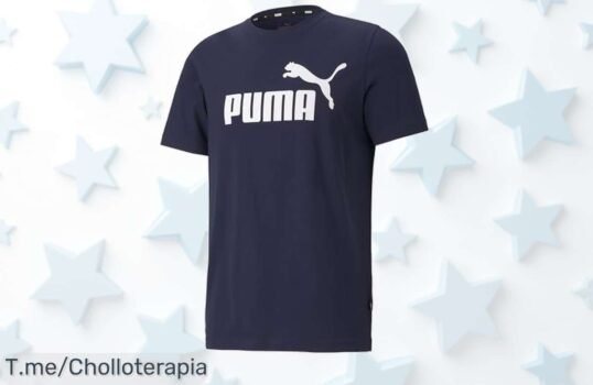 Descubre la Puma Ess Logo Tee, un super chollo que te brinda libertad de movimiento y estilo increíble ¡Aprovecha este ofertón antes de que se agote!