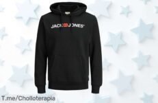 Descubre la Sudadera Jack & Jones, suave y cálida como un abrazo Aprovecha este ofertón único antes de que se agote, ¡es tu momento de brillar con estilo!