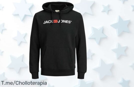 Descubre la Sudadera Jack & Jones, suave y cálida como un abrazo Aprovecha este ofertón único antes de que se agote, ¡es tu momento de brillar con estilo!