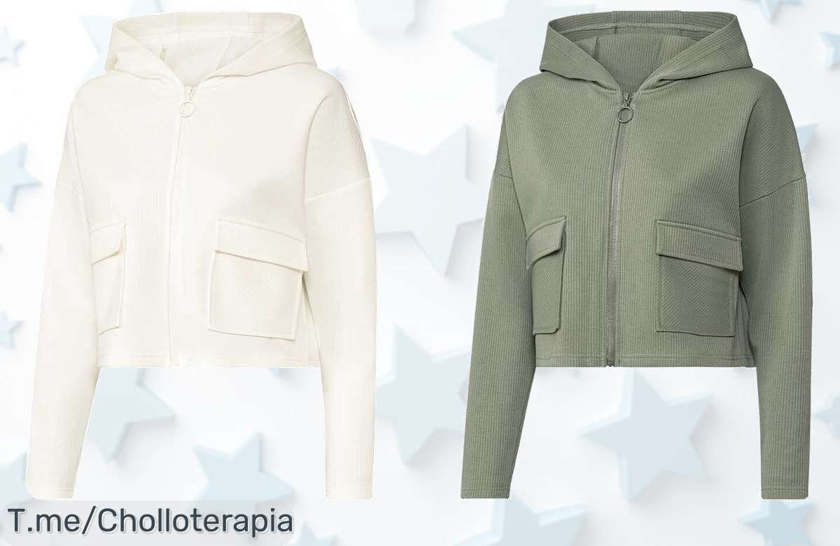 Descubre la Sudadera de Canalé que Revoluciona el Estilo: Modernidad en Talle Corto a un Precio Loco. ¡No Dejes Pasar Este Ofertón y Compra Ya Antes de Que Se Agote!