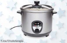 Descubre la Tristar RK6127: Arrocera de 10 raciones y fácil limpieza, ¡ofertón nunca visto para que siempre disfrutes de arroz caliente! Aprovecha este super chollo antes que se acabe