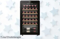 Descubre la Vinoteca Candy DiVino CWC034 y guarda 34 botellas de tus vinos favoritos a punto con un control digital Super chollo, ¡aprovéchalo antes que se agote!