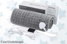 Descubre la almohadilla caliente eléctrica de 60x30CM: alivia dolores con sus 9 niveles y aprovecha este super chollo antes que se termine, ¡compra ahora!