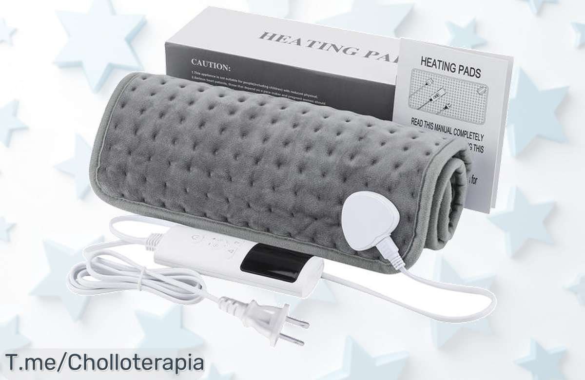 Descubre la almohadilla caliente eléctrica de 60x30CM: alivia dolores con sus 9 niveles y aprovecha este super chollo antes que se termine, ¡compra ahora!