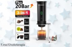Descubre la cafetera espresso portátil que revolucionará tus viajes, ¡aprovéchate del ofertón y disfruta café en cualquier lugar! No lo dejes escapar, oferta limitada