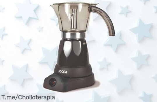 Descubre la cafetera italiana Jocca con giro 360º y café siempre caliente, un ofertón único que transforma tu mañana ¡Hazte con ella ya antes de que se acabe!