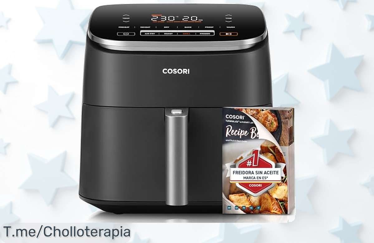 Descubre la freidora COSORI Turbo Blaze™ 6L y transforma tu cocina en un restaurante con recetas rápidas, ¡aprovecha este ofertón limitado antes de que se agote!