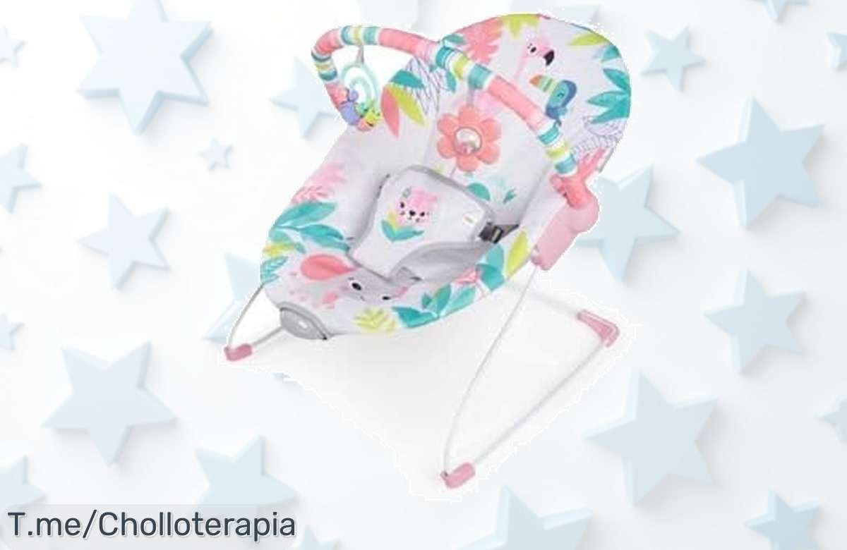 Descubre la hamaca bebé Flamingo Vibes a un precio loco: diversión con vibraciones y arco de juego que llenará de sonrisas tus momentos juntos. ¡Compra antes de que se acabe!