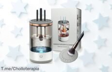 Descubre la máquina limpiadora automática para brochas de maquillaje, un super chollo que te ahorrará tiempo y esfuerzo ¡Actúa ahora y aprovecha este ofertón limitado!