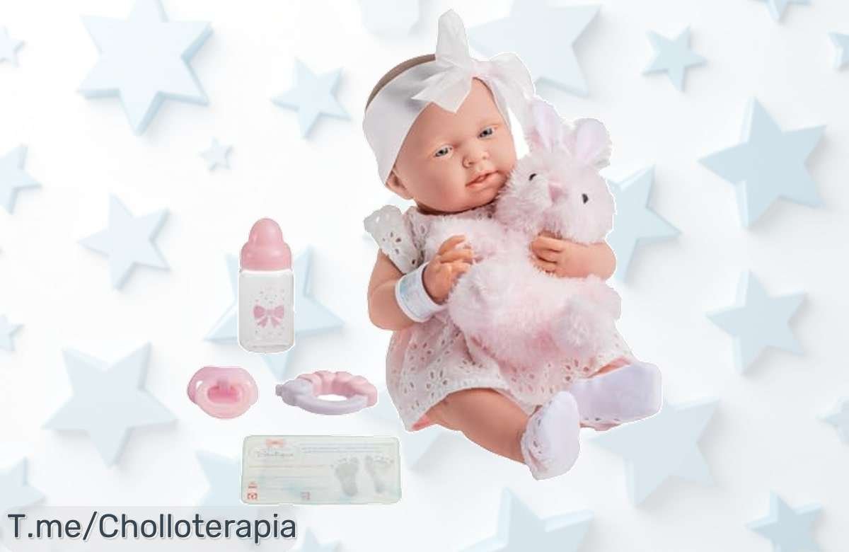 Descubre la muñeca La Newborn, un super chollo que parece real y viene con todo para aventuras únicas. ¡No dejes pasar este ofertón limitado, actúa ya!