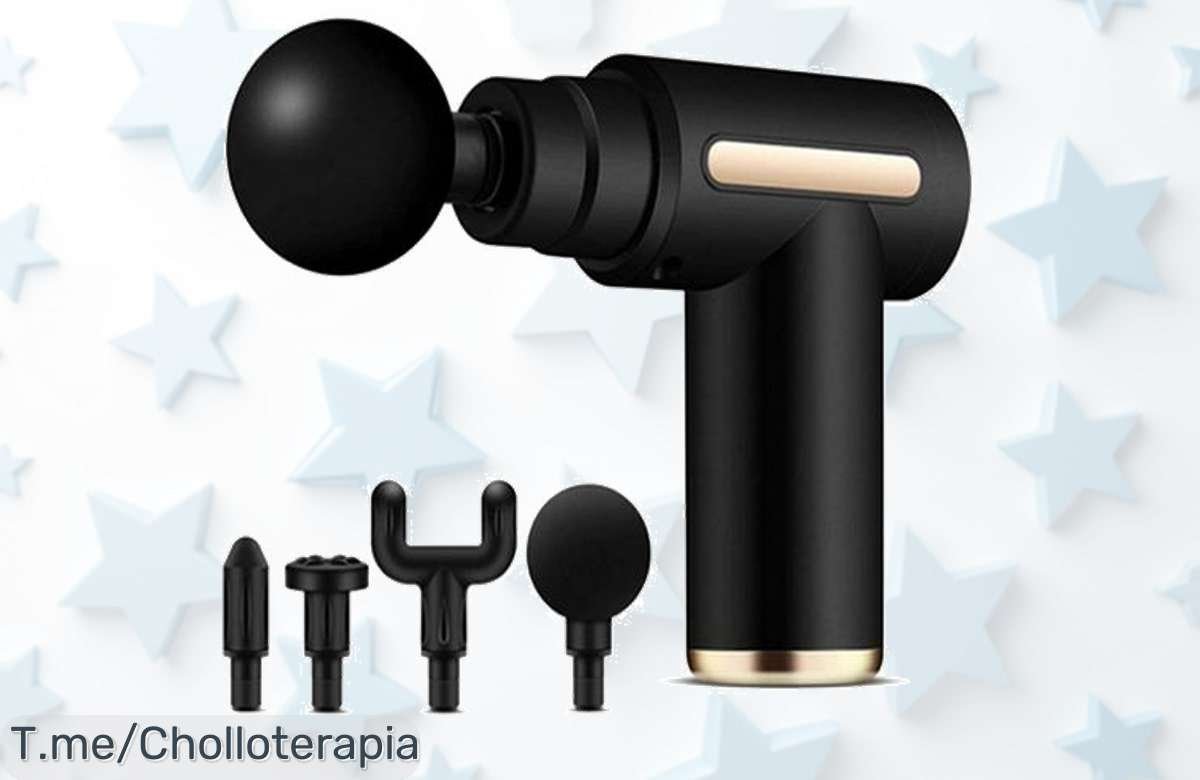 Descubre la pistola de masaje Klack®: alivio instantáneo para tus músculos y estrés a un precio loco. ¡No te quedes sin la tuya, oferta limitada solo por hoy!
