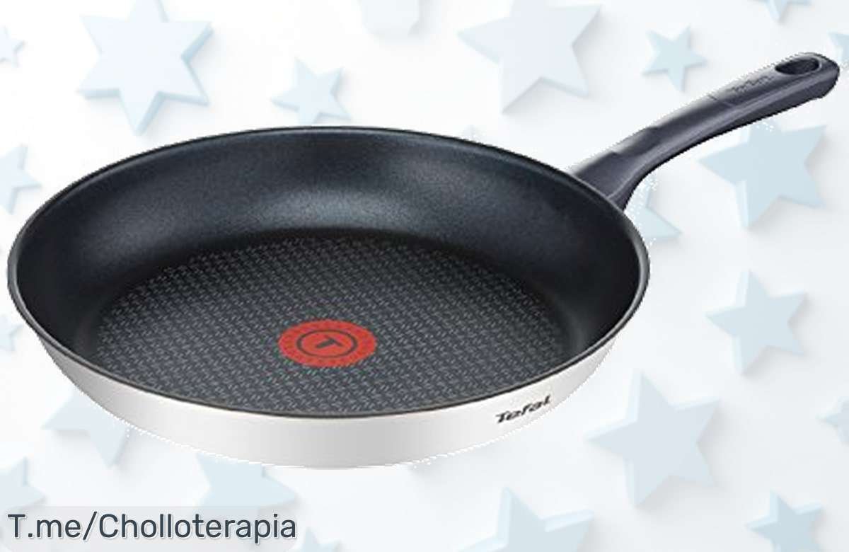 Descubre la sartén Tefal Daily Cook: antiadherente y perfecta gracias a ThermoSignal. Aprovecha este ofertón único y transforma tu cocina, ¡compra ahora antes que se agote!