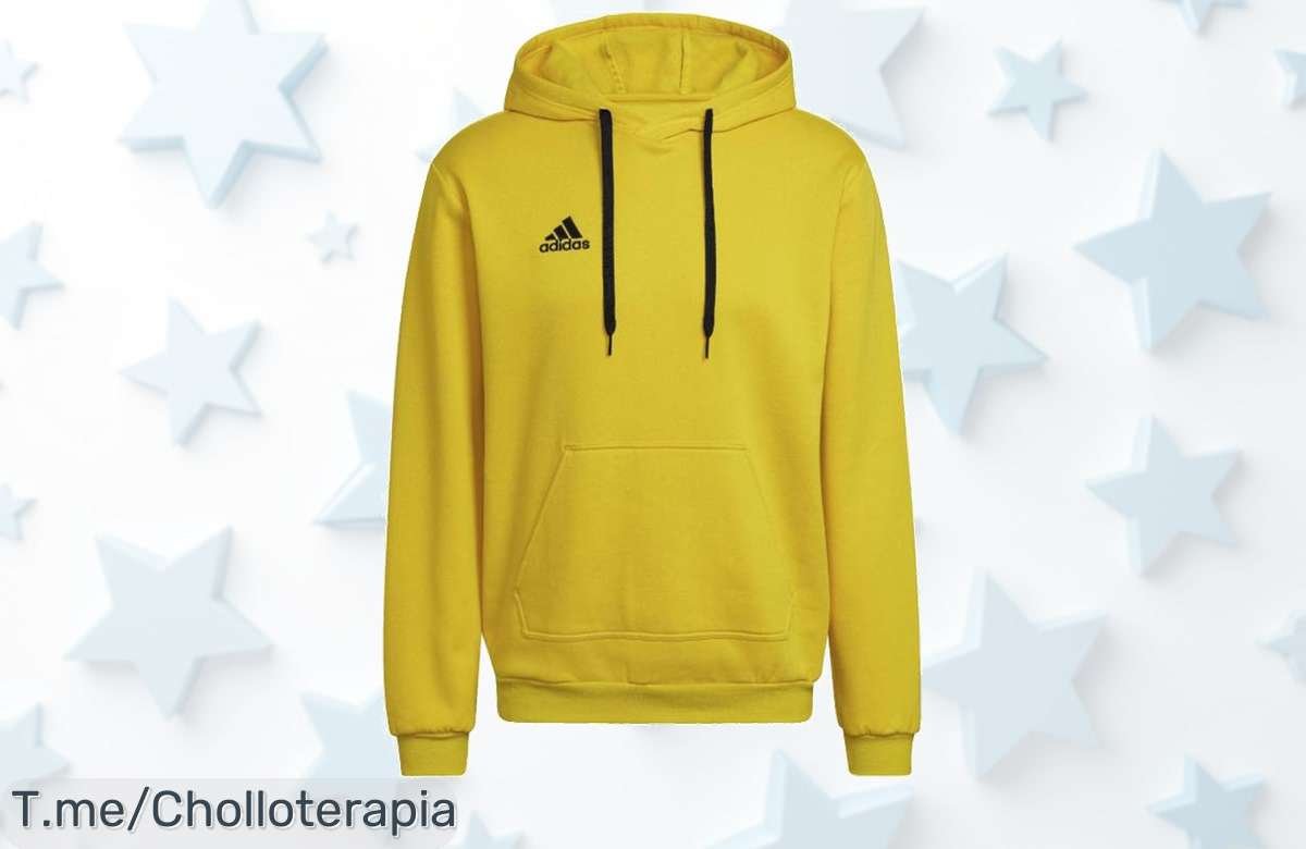 Descubre la sudadera Adidas que todos quieren, con bolsa canguro y capucha ajustable. ¡Super chollo a precio de ganga pero apúrate, se agotan rápido!