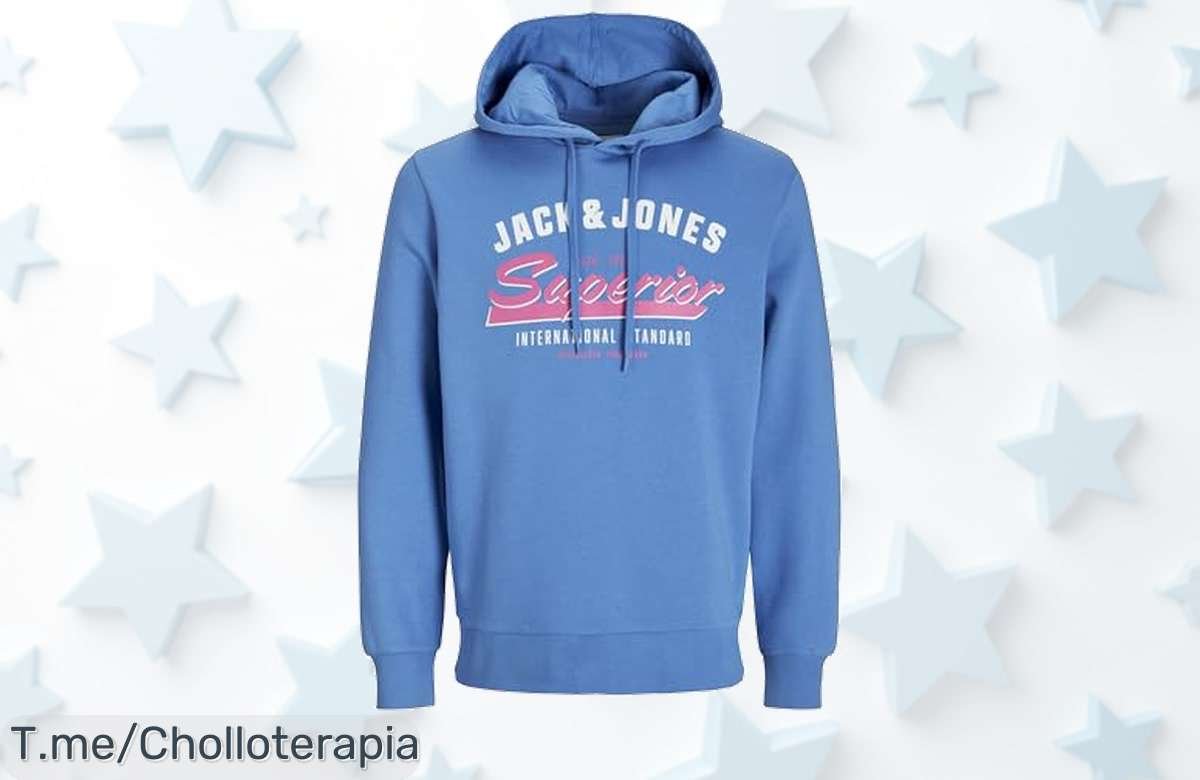 Descubre la sudadera JACK & JONES: estilo moderno y calidad increíble a un precio loco. ¡No te quedes sin ella! Oferta limitada, compra ahora y brilla con tu nuevo look.
