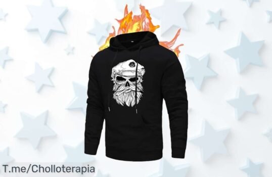 Descubre la sudadera que todos desean: comodidad extrema y estilo sin esfuerzo ¡Consigue tu HOTCAT Black Captain en este ofertón limitado antes de que se agote!