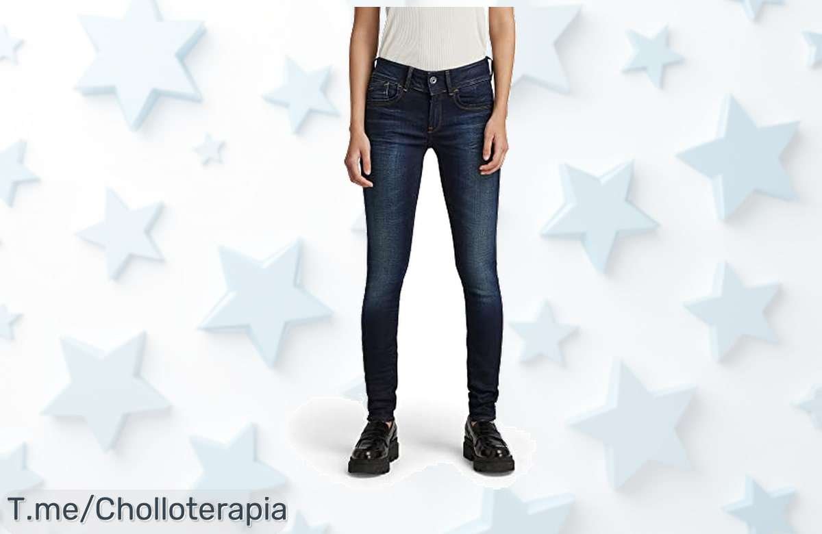 Descubre los GSTAR Lynn Mid Waist Skinny Jeans: ajuste perfecto y diseño que realza tus curvas en un ofertón único. ¡Compra ya antes de que se agoten!