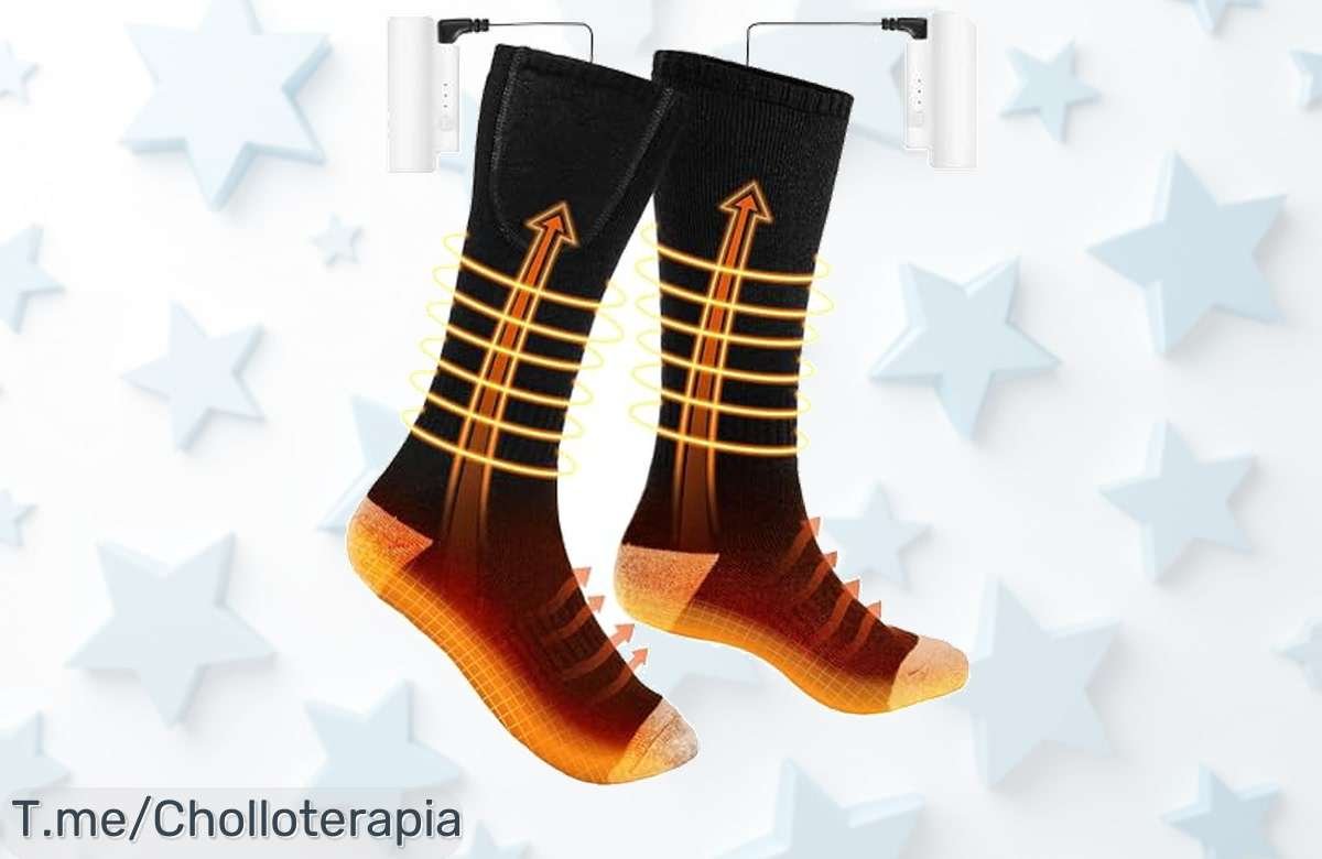 Descubre los calcetines calefactores recargables que te mantendrán cálido hasta 10 horas con un precio loco; ¡no dejes pasar este ofertón y compra ya antes que se agoten!