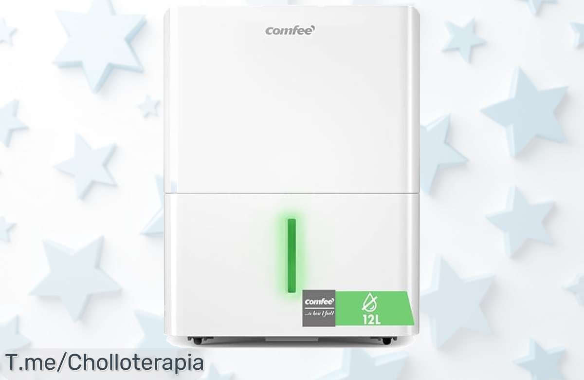 Deshumidificador Comfee’ a precio loco: elimina hasta 12 litros de humedad al día y disfruta de un hogar fresquito. ¡No te pierdas este ofertón limitado, compra ya!