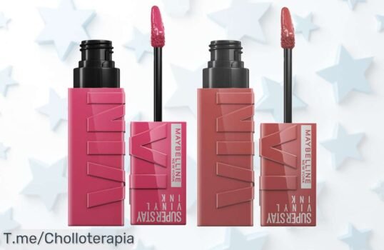 Deslumbra con el pack x2 de Superstay Vinyl Ink de Maybelline, color y brillo hasta 16H a un precio loco ¡Aprovecha este ofertón antes de que se agoten!
