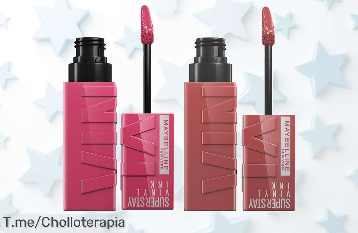 Deslumbra con el pack x2 de Superstay Vinyl Ink de Maybelline, color y brillo hasta 16H a un precio loco. ¡Aprovecha este ofertón antes de que se agoten!