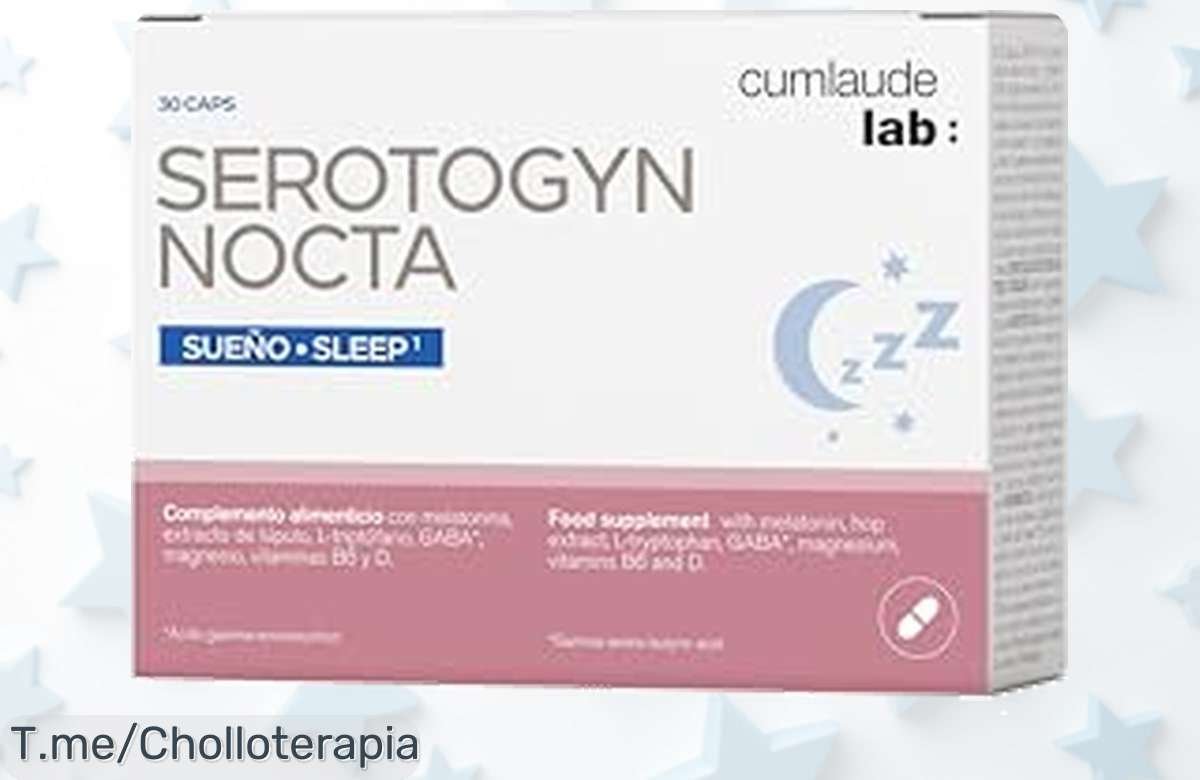Despierta cada mañana feliz con Cumlaude Lab Serotogyn Nocta, el super chollo de melatonina y vitaminas que combate insomnio. Aprovecha este ofertón antes de que se acabe.