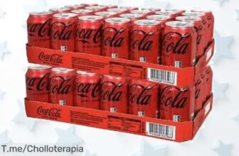 Disfruta de 48 latas de CocaCola Zero con un precio loco y una frescura única, pero apúrate, ¡esta oferta brutal se agota rápido! Hazlo tuyo ahora mismo