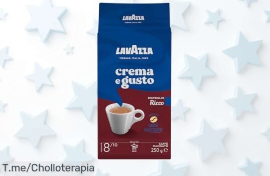 Disfruta del sabor intenso de Lavazza Crema e Gusto Ricco: café premium con notas de chocolate y caramelo, ¡Super chollo que no puedes dejar escapar!