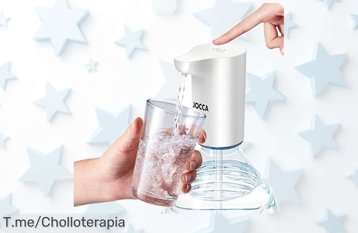 Dispensador de agua JOCCA: ligero y recargable por USB, ¡sirve agua fácilmente como un juego! Aprovecha este super chollo antes de que desaparezca. ¡Compra ya!