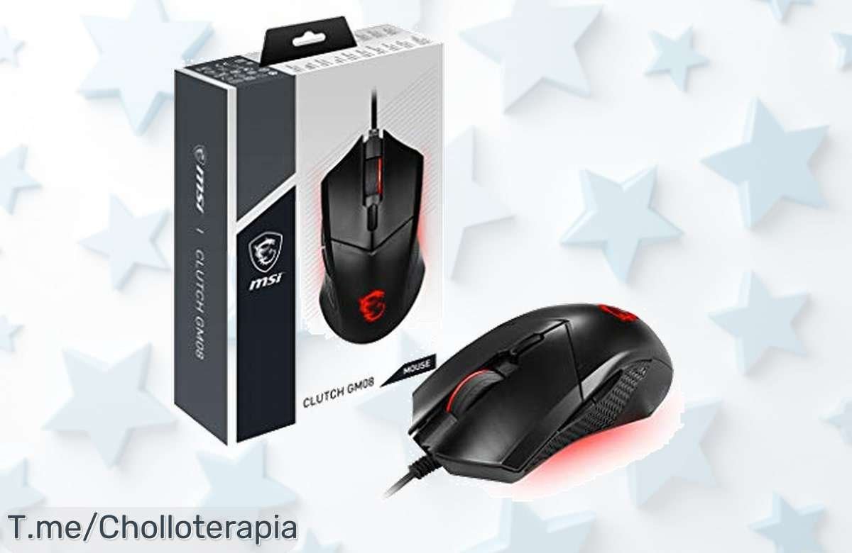 Domina tus juegos con el MSI Clutch GM08, el ratón gamer que deseas a un precio loco. Diseño único y sensor óptico para jugar como un pro. ¡Compra ya antes de que se agote!