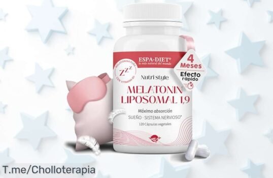 Duerme como un bebé con Melatonina Pura Liposomal y Vitamina B6: ¡Adiós insomnio a precio loco! Super chollo de 120 cápsulas ¡Cómpralo ya antes que se agote!