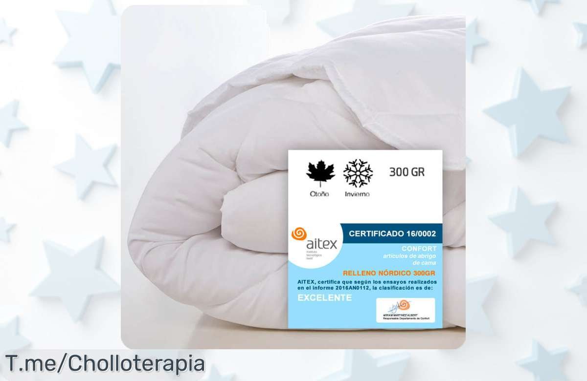 Duerme como un rey con el Relleno Nórdico Microfibra de NATURALS, suavidad nunca vista a precio loco. ¡Aprovecha este super chollo antes que se agote!