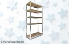 Estantería Metálica Galvanizada Nyana Home: Soporta hasta 875 kg en 5 baldas, perfecta para cualquier lugar ¡No te pierdas este ofertón limitado, hazla tuya ya!