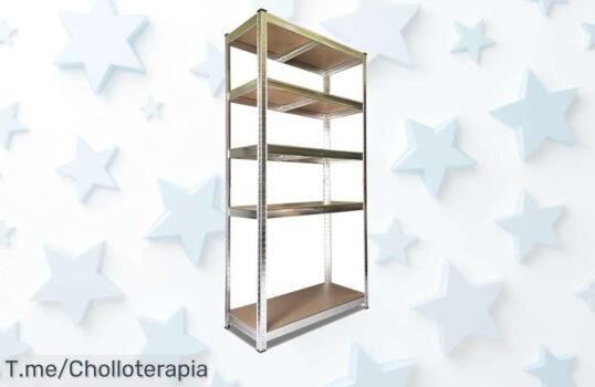 Estantería Metálica Galvanizada Nyana Home: Soporta hasta 875 kg en 5 baldas, perfecta para cualquier lugar ¡No te pierdas este ofertón limitado, hazla tuya ya!