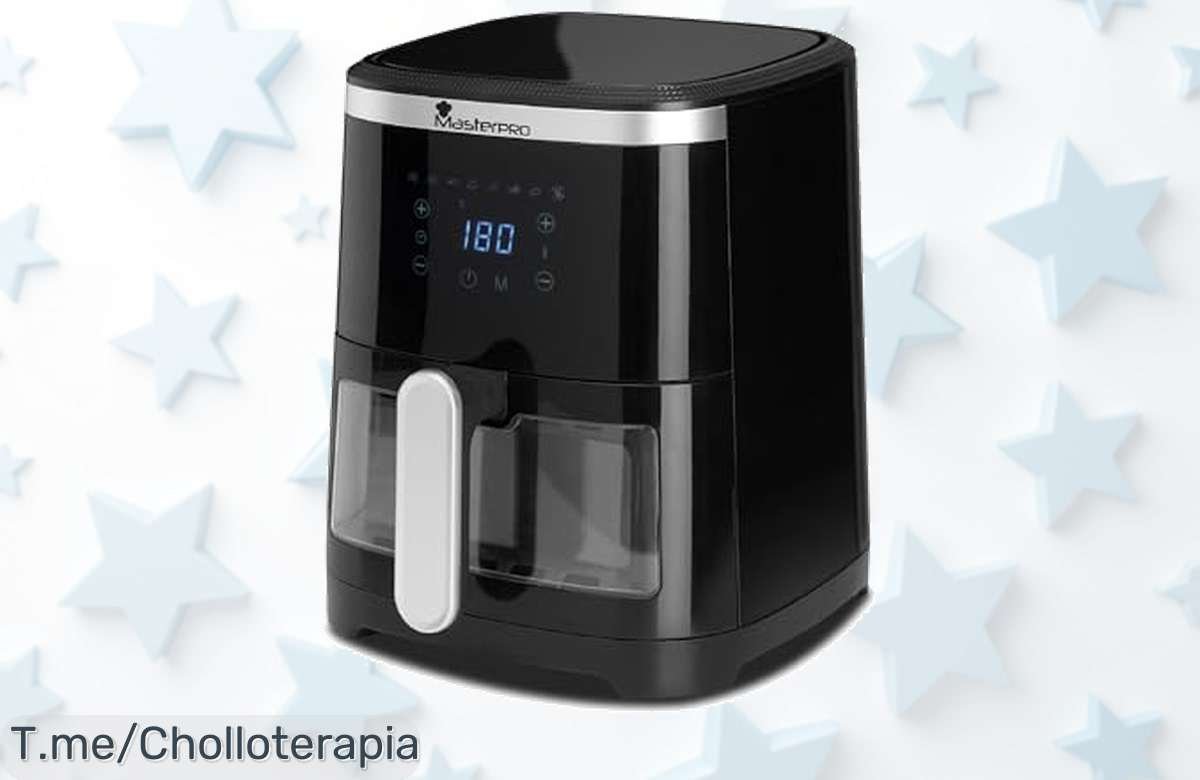 Freidora de aire MasterPro ROCKET 420 a precio loco: cocina rápido y fácil con 8 programas geniales. ¡No te quedes sin ella, oferta nunca vista y limitada!
