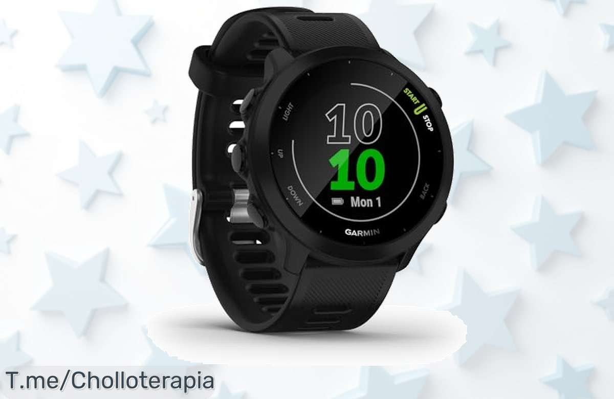 Garmin Forerunner 55: Super chollo en tu reloj de running con GPS y entrenamiento personalizado. Controla tu salud y aprovecha este ofertón antes que se agote.