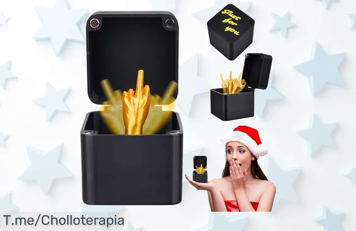 Haz Que Todos Rían Con El Dedo Medio en Una Caja: ¡El Regalo Más Gracioso y Único! Aprovecha Este Ofertón de Precio Loco Y Compra Ahora Antes De Que Se Agote.