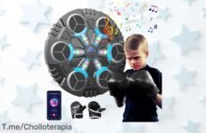Haz que el entrenamiento sea un juego con la Máquina de Boxeo Musical: ¡Guantes incluidos y 3 velocidades para todos! Aprovecha este super chollo antes de que se agote